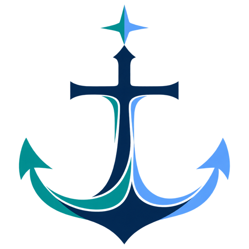 The Etzah Coaching mark: an anchor built around a cross, with a star above